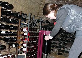 Wine bottling in a private property in the Loire Valley