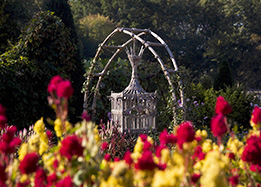 Vegetable garden at Chateau of Chenonceau in the Loire Valley